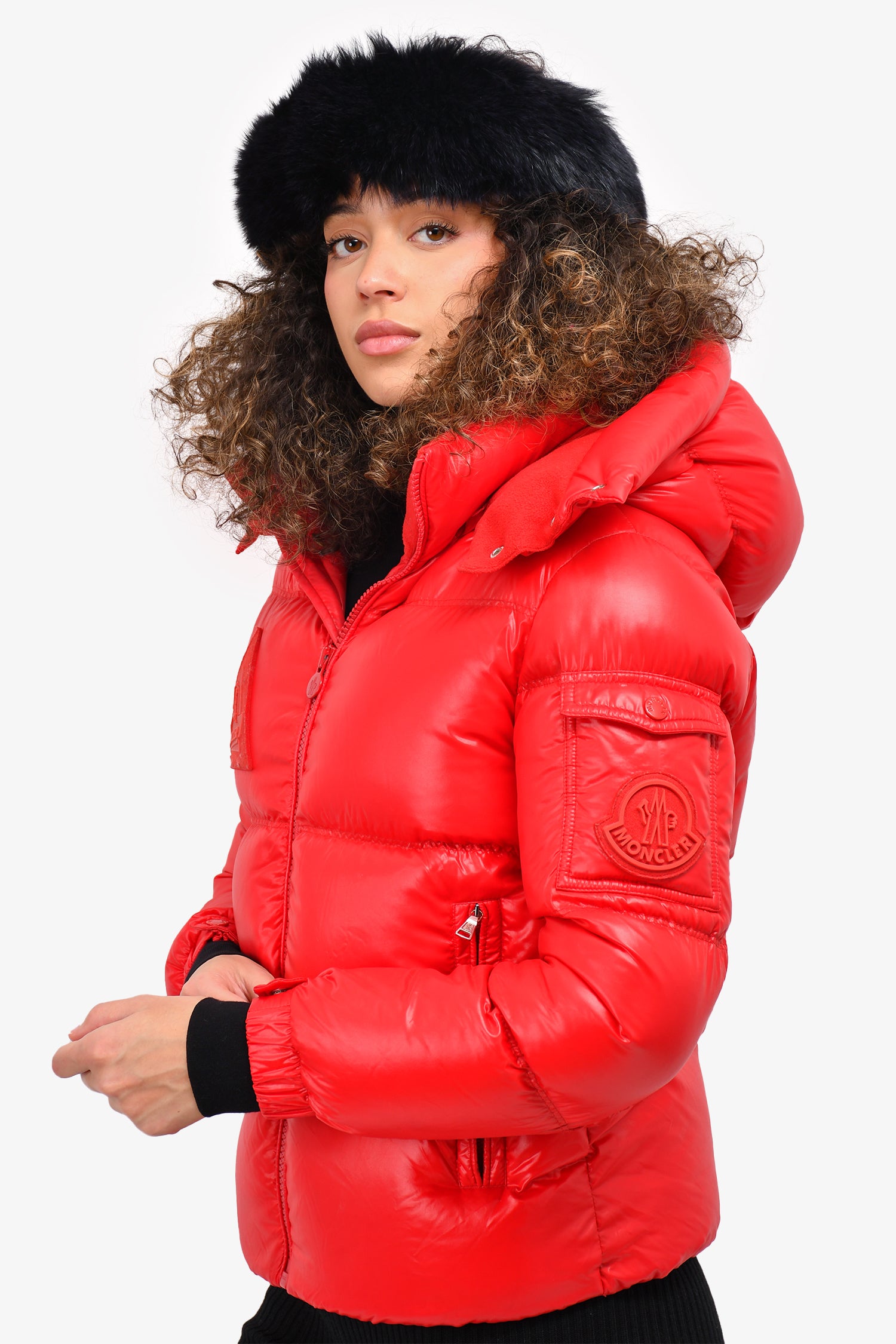 Moncler Red Down 'Ecrins Giubbotto' Hooded Jacket Size 12Y Kids Moncler Red Down 'Ecrins Giubbotto' Hooded Jacket Size 12Y Kids
