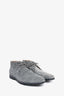 Tod's Grey Suede Lace-Up Ankle Boots Size 8 Mens