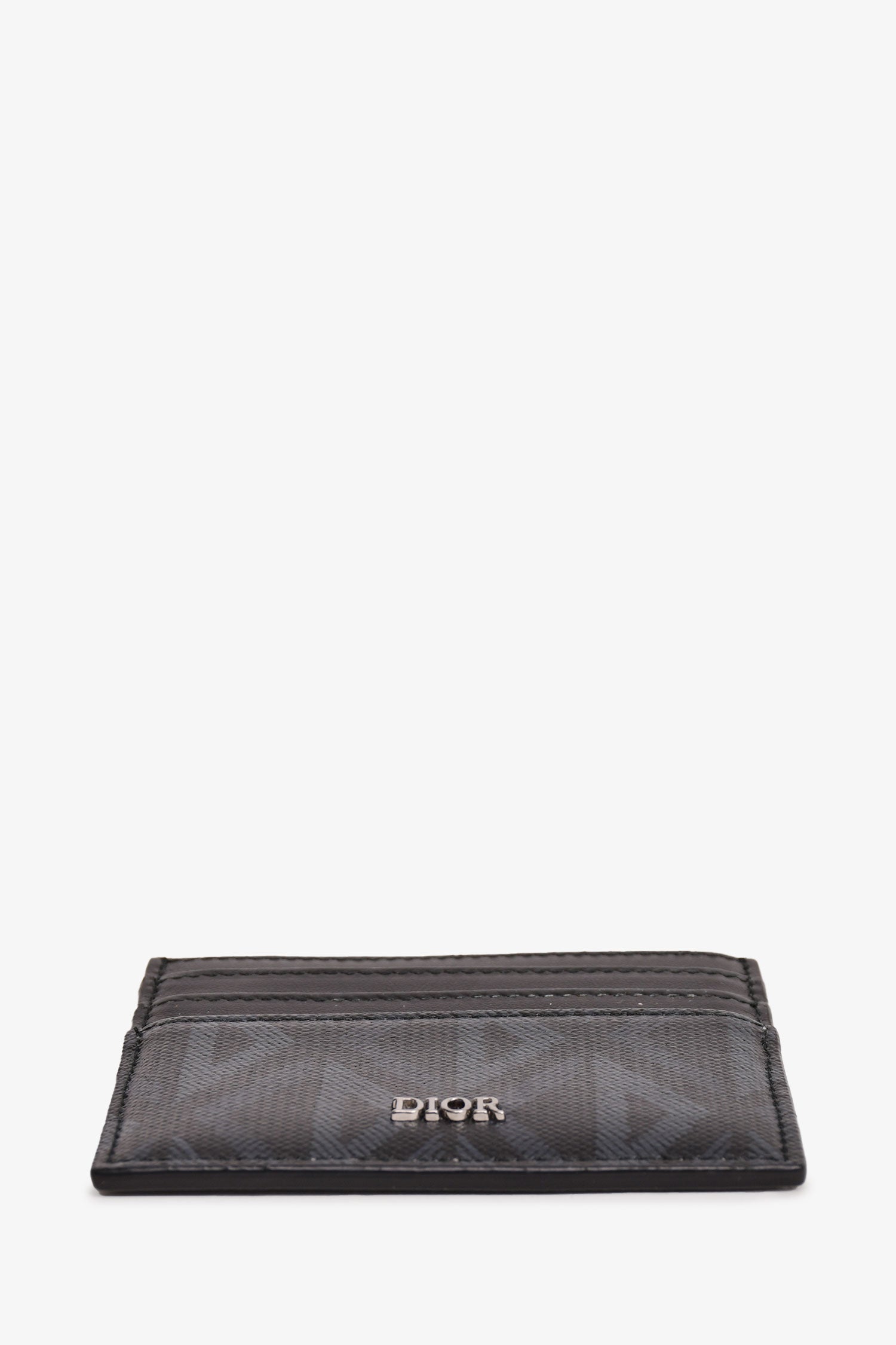 Dior Homme Black Leather CD Diamond Print Cardholder – Mine & Yours