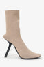 Balenciaga Beige Knitted Sock Heels Size 36.5