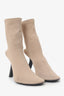 Balenciaga Beige Knitted Sock Heels Size 36.5