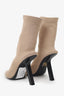 Balenciaga Beige Knitted Sock Heels Size 36.5