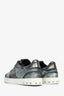 Valentino Grey Ponyhair/Leather Rockstud Sneaker Size 40.5