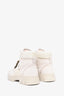 Roger Vivier Beige Canvas/Rubber 'Viv Desert' Boots Size 37.5