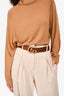 Gucci Brown Leather GG Marmont Belt Size 90/36