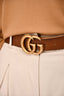 Gucci Brown Leather GG Marmont Belt Size 90/36