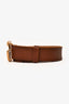 Gucci Brown Leather GG Marmont Belt Size 90/36