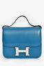 Hermes 2017 Bleu Izmir Tadelakt Leather Constance 18