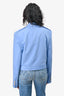 Helmut Lang Blue Cropped Belted Blazer Size 8