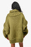 MUMS Green Cable Knit Chunky Sweater O/S