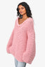 MUMS Pink Cable Knit Chunky Sweater O/S