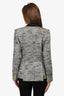 Smythe Grey Wool Blend Blazer With Gold Buttons Size 6