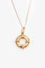 Saint Laurent Gold Tone Buoy-Pendant Necklace