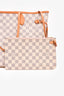 Louis Vuitton 2017 Damier Azur Neverfull MM with Pouch