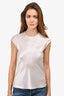 Judith & Charles Grey Silk Cap Sleeve Blouse Size 0