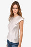 Judith & Charles Grey Silk Cap Sleeve Blouse Size 0