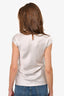 Judith & Charles Grey Silk Cap Sleeve Blouse Size 0