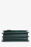 Saint Laurent Green Python-Effect Embossed Medium Sunset Shoulder Bag