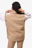 Jil Sander Tan Oversized Vest Size 50 Mens