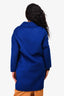 Prada Blue Wool/Rabbit/Cashmere Blend Coat Size 44