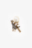 Christian Dior Faux Pearl 'Tribales' Single Earring with Crystal Giraffe Drop