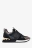 Louis Vuitton Black Suede/Monogram Sneakers Size 37
