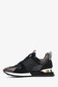 Louis Vuitton Black Suede/Monogram Sneakers Size 37