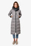Canada Goose Grey Down 'Lawrence' Long Puffer Jacket Size 2XS