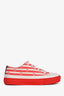 Louis Vuitton White/Red Canvas Escale Stellar Sneakers Size 37.5