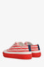 Louis Vuitton White/Red Canvas Escale Stellar Sneakers Size 37.5