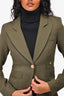 Smythe Green Single Breasted Blazer Size 2