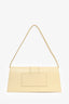 Jacquemus Ivory Leather Long Bambino Shoulder Bag