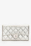 Pre-Loved Chanel™ Silver Laminated Quilted Leather Reissue Trifold Wallet