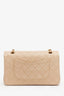 Pre-Loved Chanel™ Vintage Beige Lambskin Medium Classic Double Flap