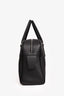 The Row Black Deerskin Leather 'India 12.00' Top Handle Bag