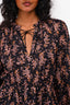Ulla Johnson Black/Pink Floral Cotton/Silk Mini Dress Size 4