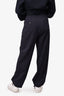 Max Mara Dark Grey Pleated Jogger Trousers Est. Size 4/6