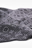 Louis Vuitton Grey Wool Monogram Fringe Scarf