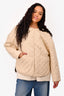 Toteme Beige Cotton Quilted Jacket Size M
