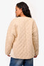 Toteme Beige Cotton Quilted Jacket Size M