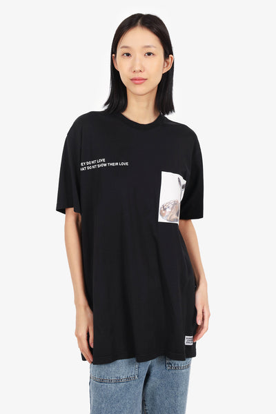 BURBERRY ブラック Tシャツ バンビ Burberry Black 'They Do Not Love' Bambi Graphic T-Shirt Size M