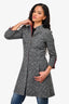 Pre-Loved Chanel™ Pre-Fall 2024 Grey Tweed Coat with Red Interior Size 36