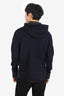 Moncler Navy/Grey Colorblock Wool Hoodie Size Large Mens