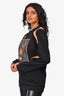 Opening Ceremony Black Graphic Sweatshirt Size S