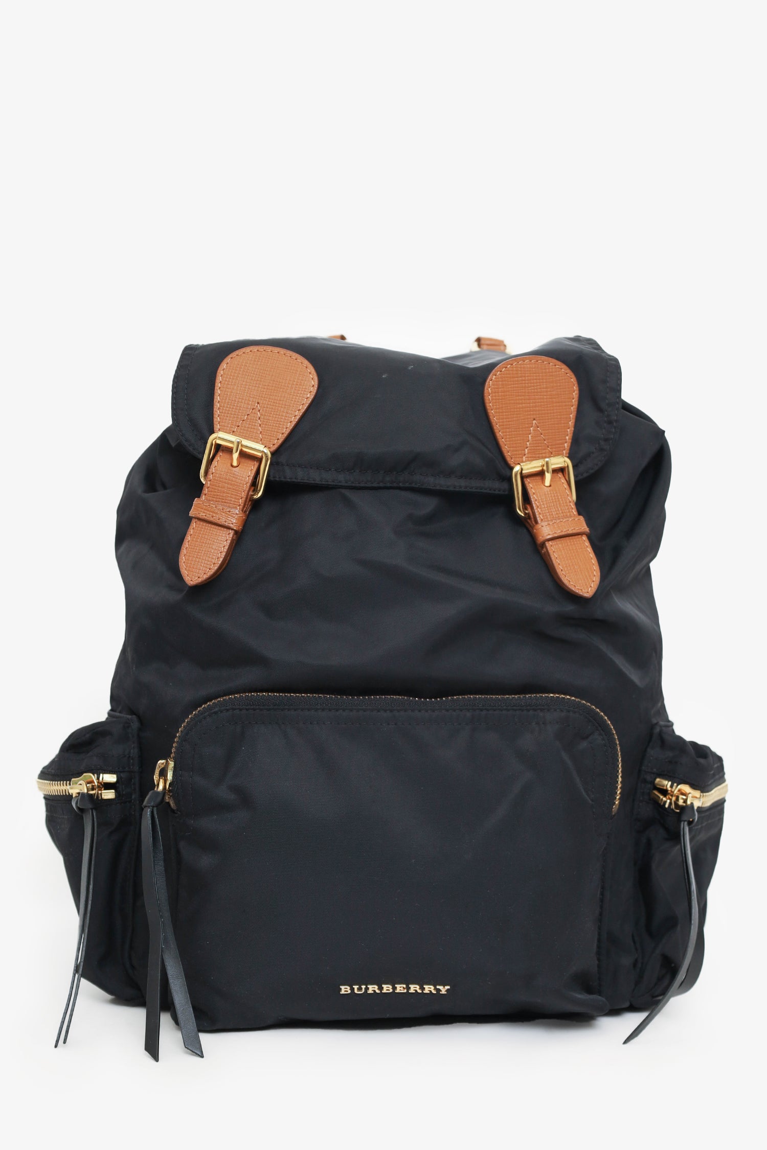 Burberry Black Nylon Chain Mini Backpack – Mine & Yours