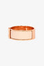 Hermès Rose Gold Tone/Cream Enamel 'Clic Clac' Bracelet PM