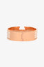 Hermès Rose Gold Tone/Cream Enamel 'Clic Clac' Bracelet PM