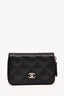 Pre-Loved Chanel™ 2021 Black Caviar Classic Zip Card Holder