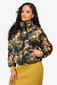Canada Goose X Reformation Black Floral Puffer Jacket Size XS