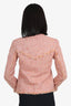 Pre-Loved Chanel™ 04P Pink Tweed Zip Up Jacket Size 34